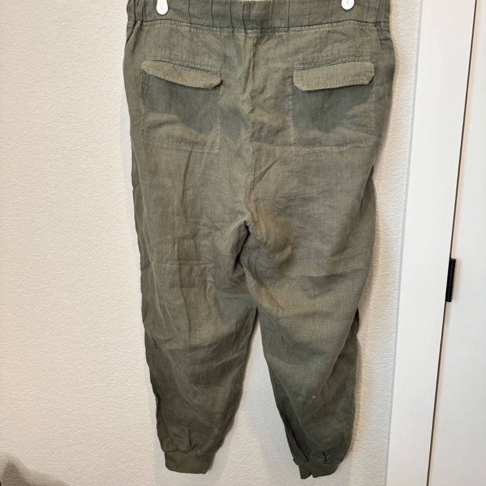 Nordstrom Caslon 100% Linen Jogger Pants Size 16W - Picture 5 of 7